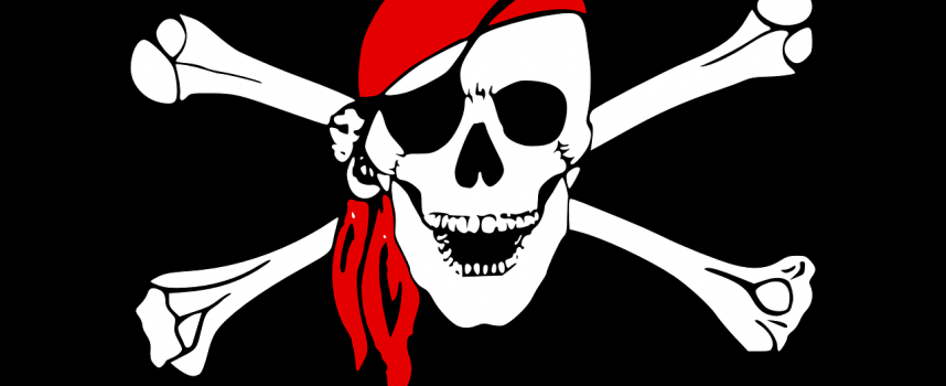 Pirater chokerer SOK med papegøjer, rom og skattekister