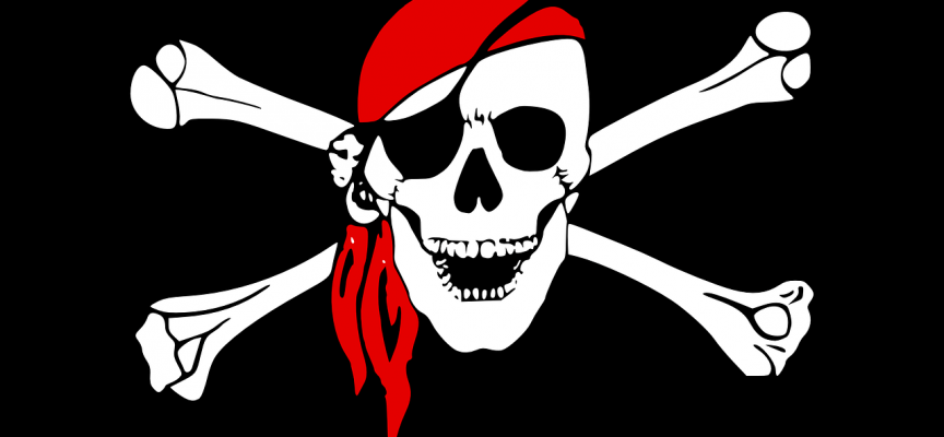 Pirater chokerer SOK med papegøjer, rom og skattekister