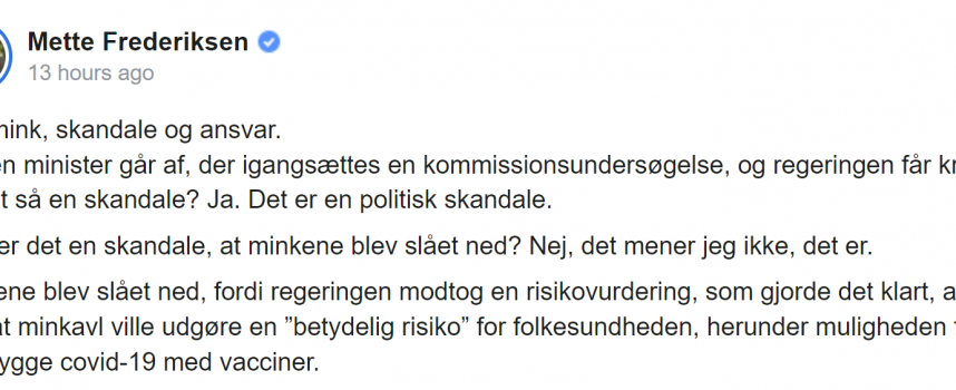 Mette Frederiksen: Politisk skandale, at loven også gælder mig